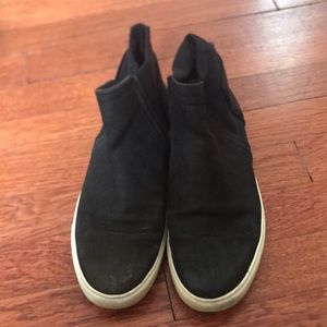 Kenneth Cole, black high top sneakers